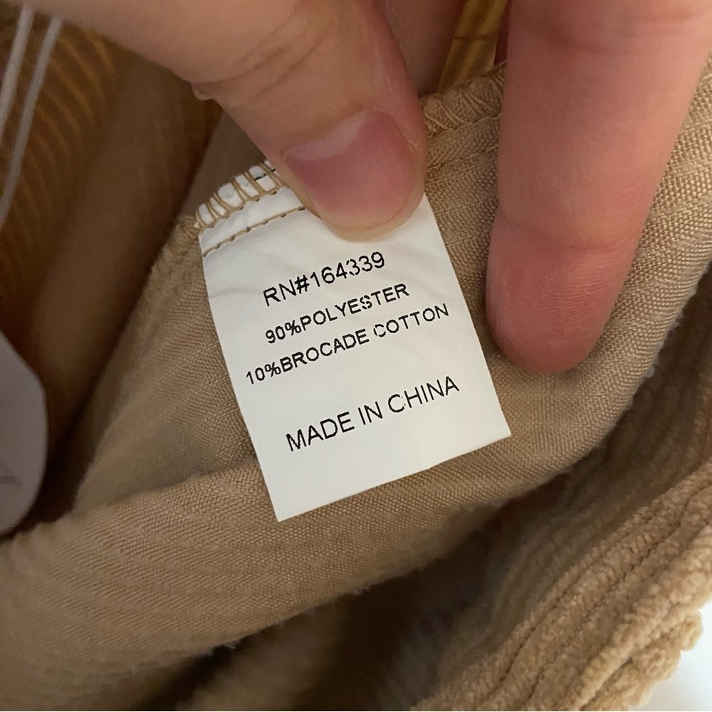 Petal + Pup NWT Talaren Corduroy Beige Wide Leg Baggy Trouser Pants Size Small - Picture 8 of 9